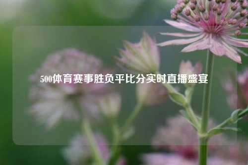 500体育赛事胜负平比分实时直播盛宴