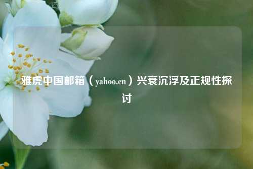 雅虎中国邮箱(yahoo.cn)兴衰沉浮及正规性探讨