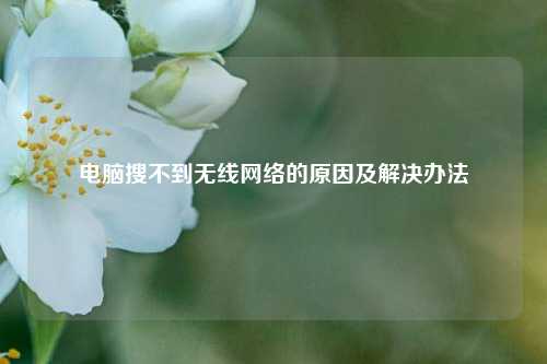 电脑搜不到无线 的原因及解决办法