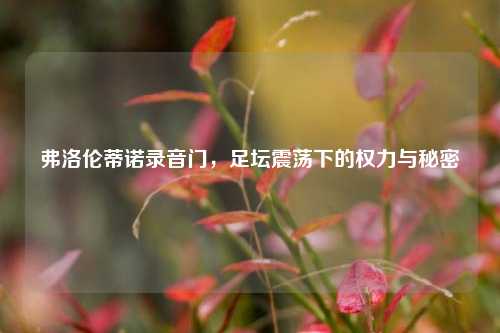弗洛伦蒂诺录音门,足坛震荡下的权力与秘密