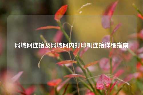 局域网连接及局域网内打印机连接详细指南