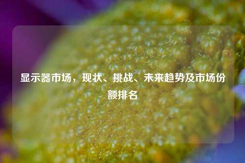 显示器市场,现状、挑战、未来趋势及市场份额排名