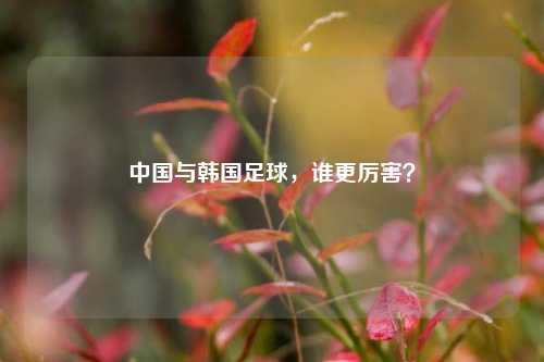 中国与韩国足球,谁更厉害?